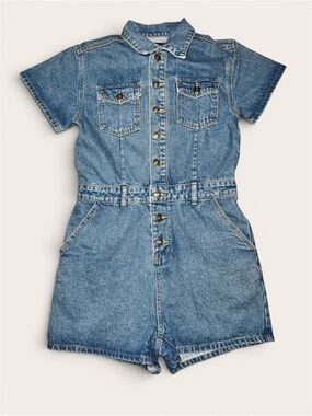 Lioness Women’s Medium Wash Denim Romper Size Medium/6 NWT